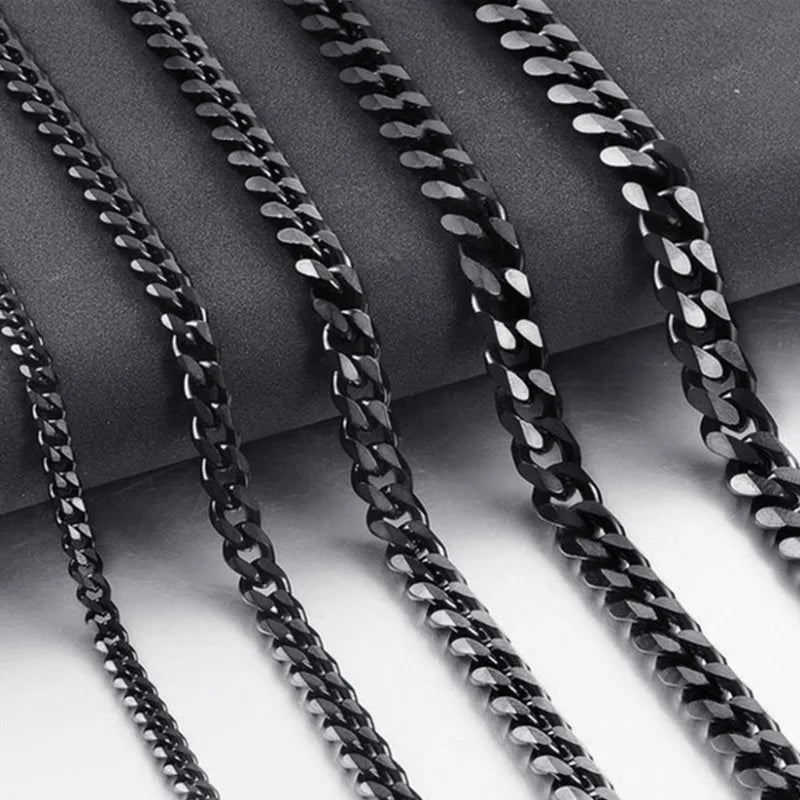 Stainless Steel Cuban Link Chain Bracelet/Necklace – Bold Style, Built to Last!