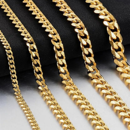 Stainless Steel Cuban Link Chain Bracelet/Necklace – Bold Style, Built to Last!